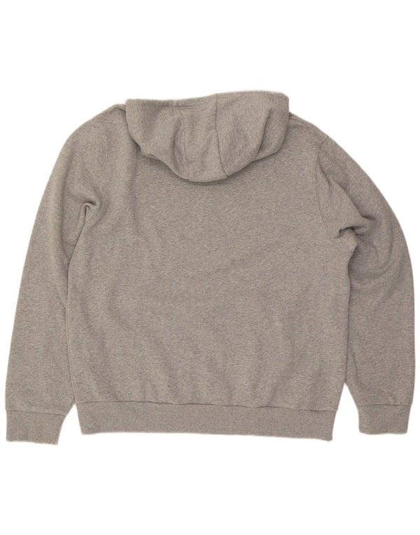 ELLESSE Herren-Kapuzenpullover mit Grafik, XL, graue Baumwolle