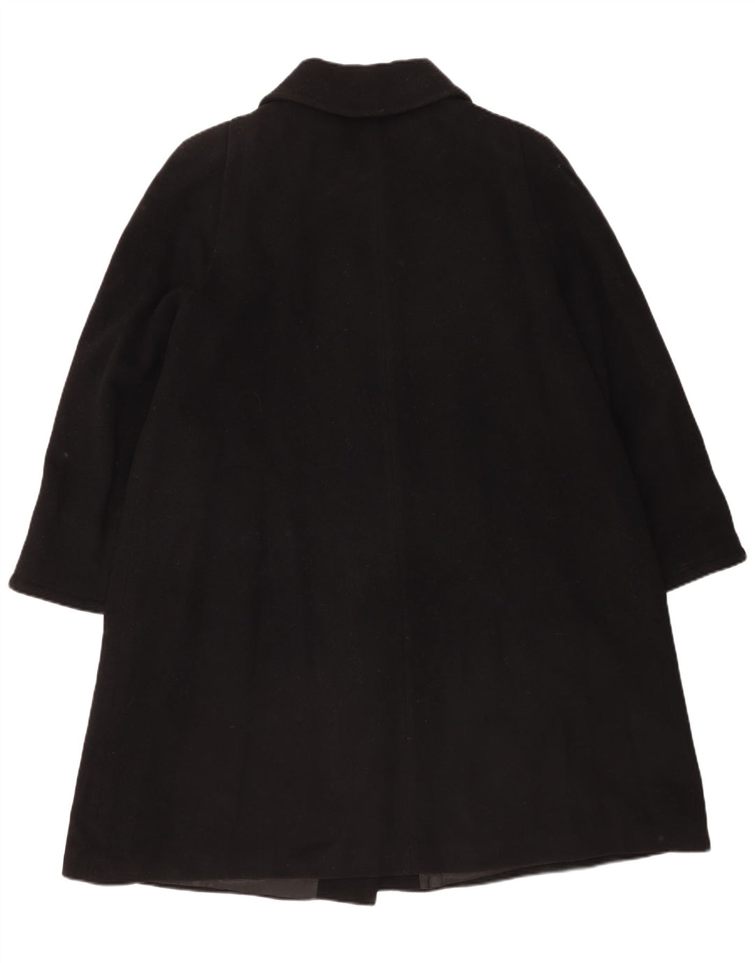 Luisa Spagnoli Damen Mantel UK 14 Mittelschwarze Schurwolle