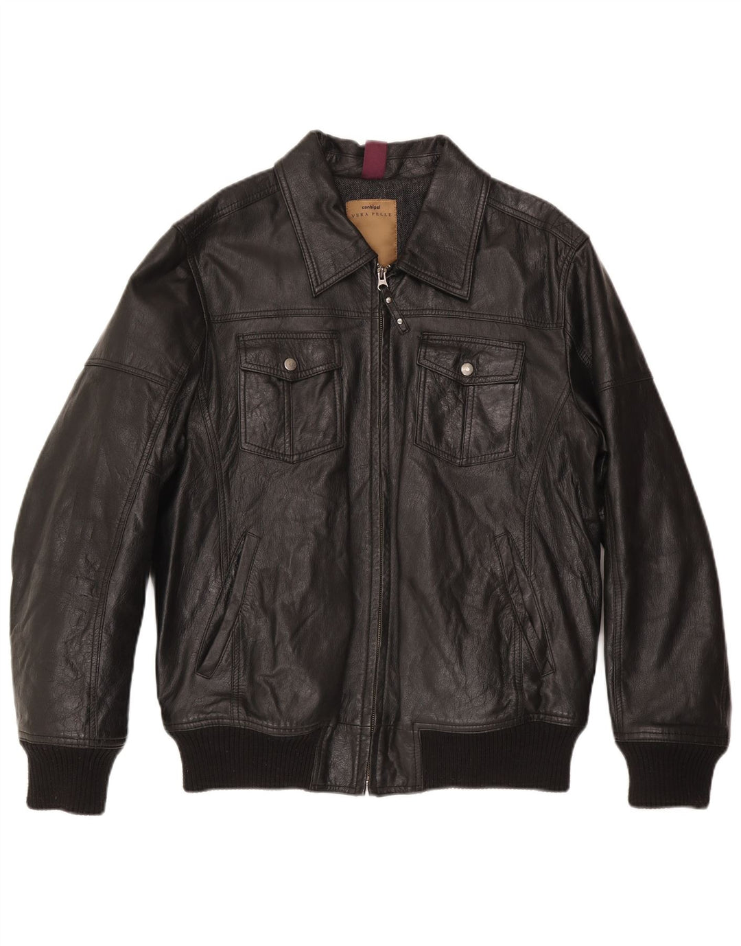 Conbipel Herren Lederjacke IT 54 XL Schwarz