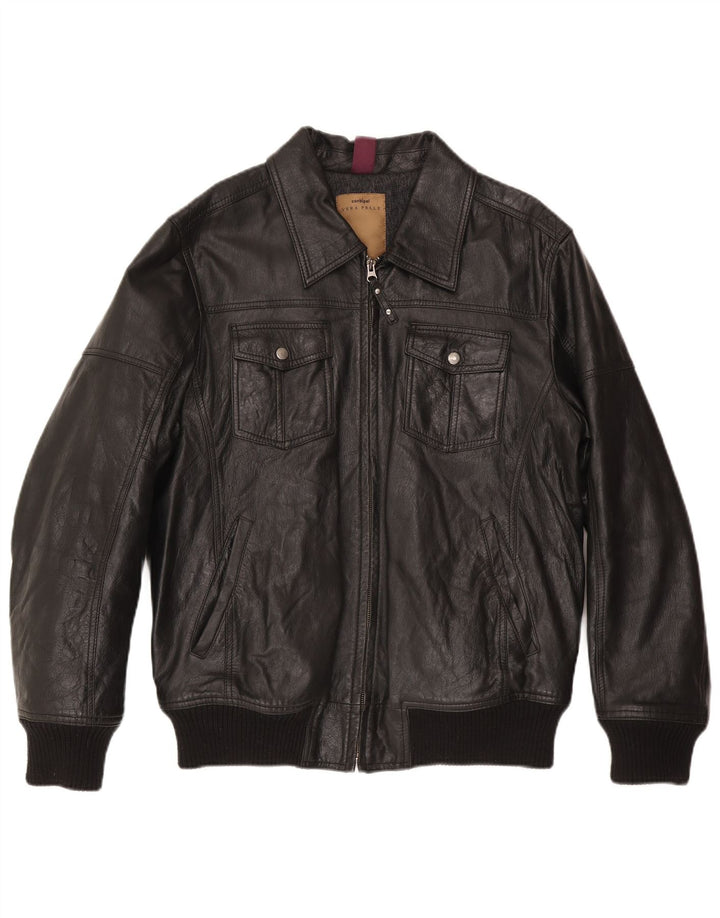 Conbipel Herren Lederjacke IT 54 XL Schwarz