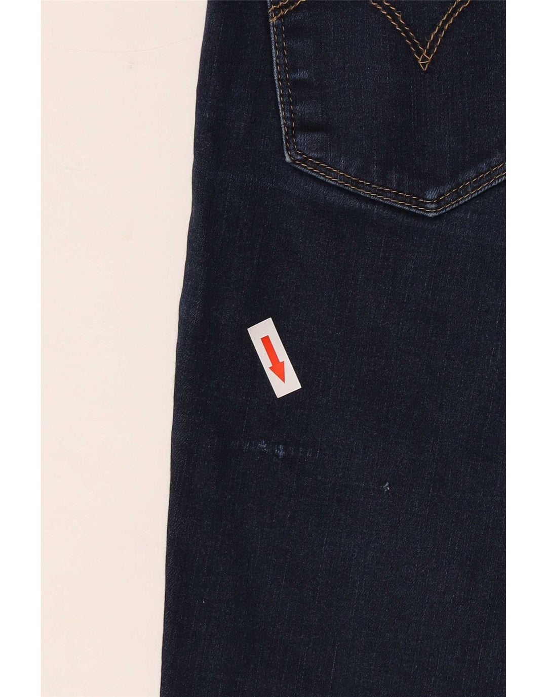 Levi's Damen 715 Bootcut Jeans W24 L26 Marineblau Baumwolle