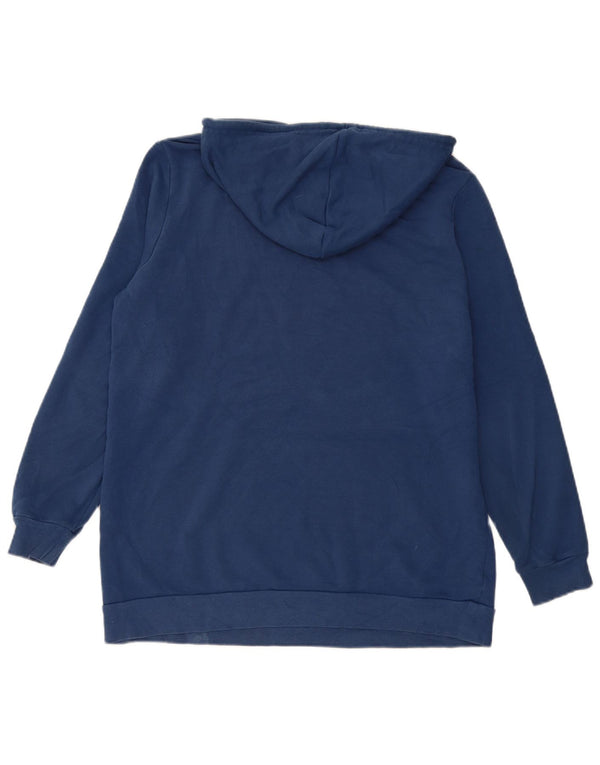 Marks & Spencer Damen Kapuzenpullover UK 14 Large Marineblau Baumwolle