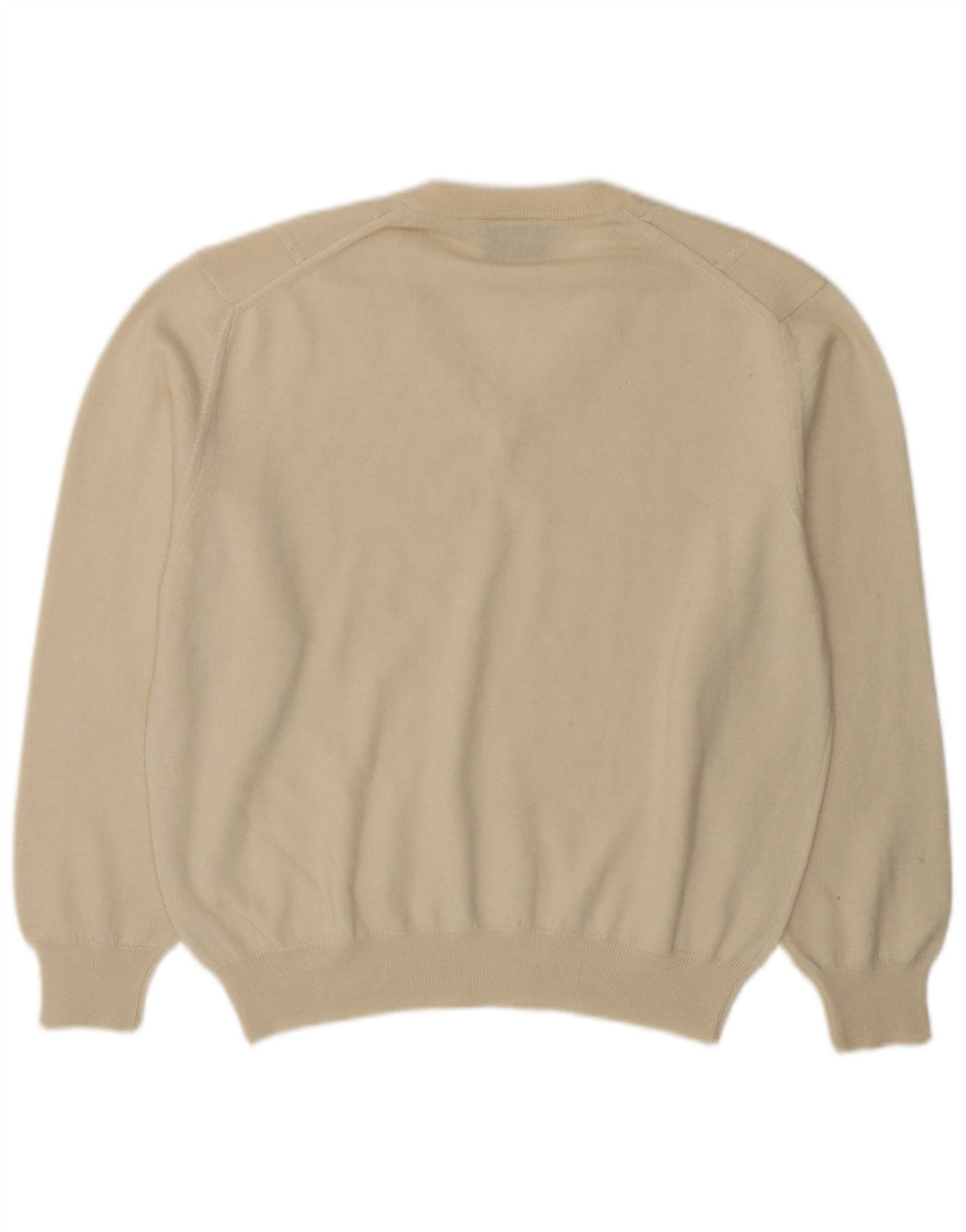 BIBO Damen-Pullover mit V-Ausschnitt IT 50 XL aus weißer Wolle