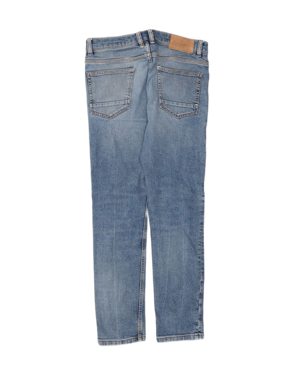 Zara Damen Skinny Jeans EU 42 Large W32 L30 Blaue Baumwolle