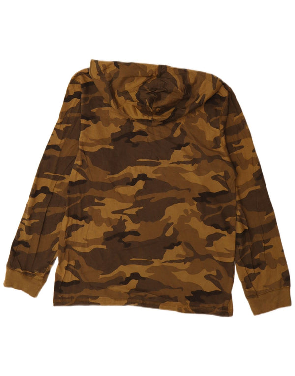 Wrangler Jungen-Oberteil mit Kapuze, langärmlig, 15–16 Jahre, 2XL, Khaki-Tarnung