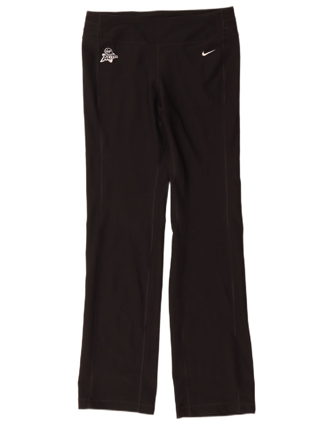 Nike Damen Dri Fit Trainingshose UK 10 Small Schwarz Polyester