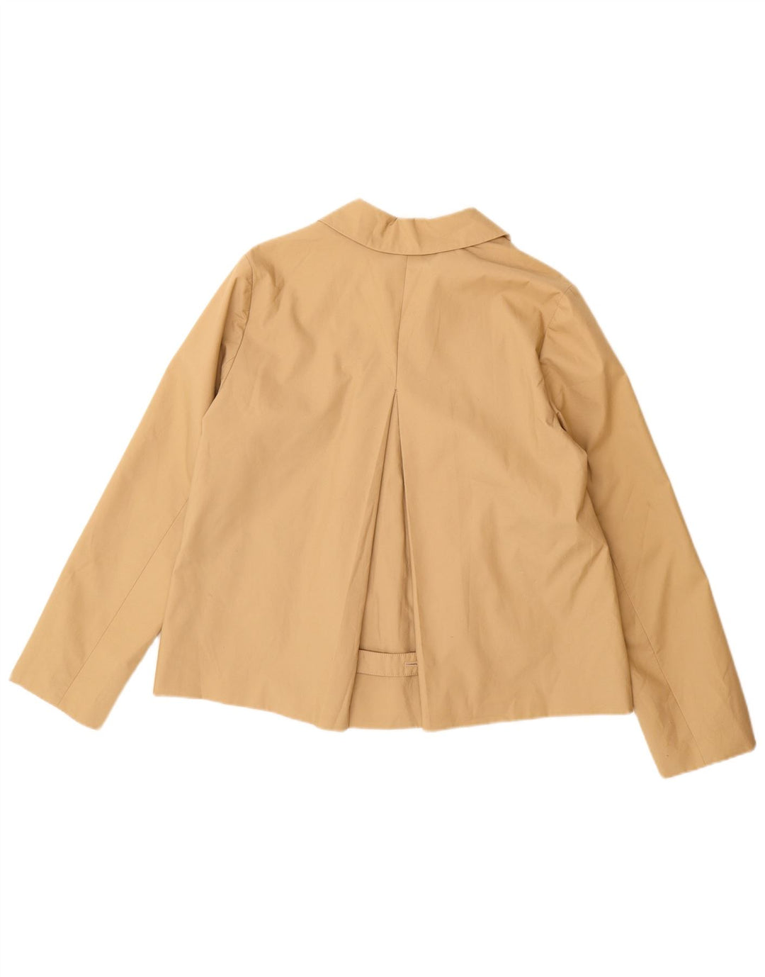 J. Crew Damen Pea Coat US 10 Large Beige Baumwolle