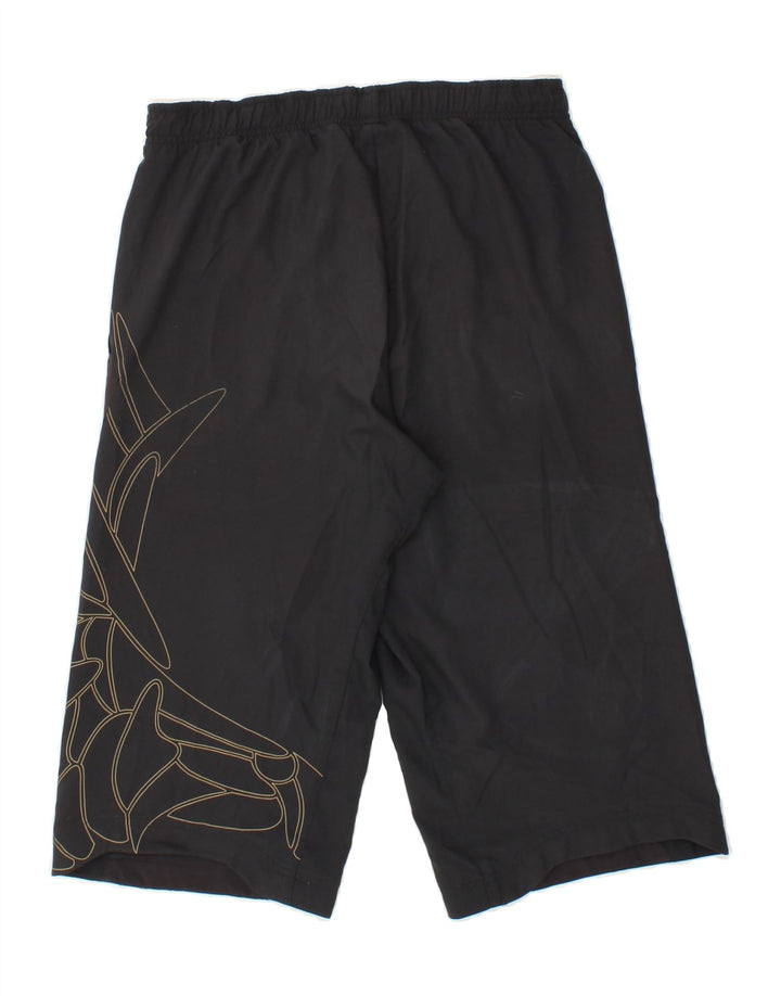 PUMA Mens Graphic Bermuda Sport Shorts Small Black Polyester Vintage Puma and Second-Hand Puma from Messina Hembry 