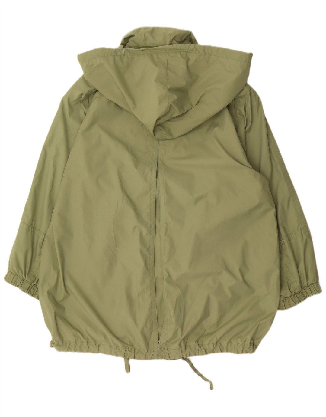 Gallery Damen-Regenjacke mit Kapuze, übergroß, UK 12, mittelgrün, Polyester