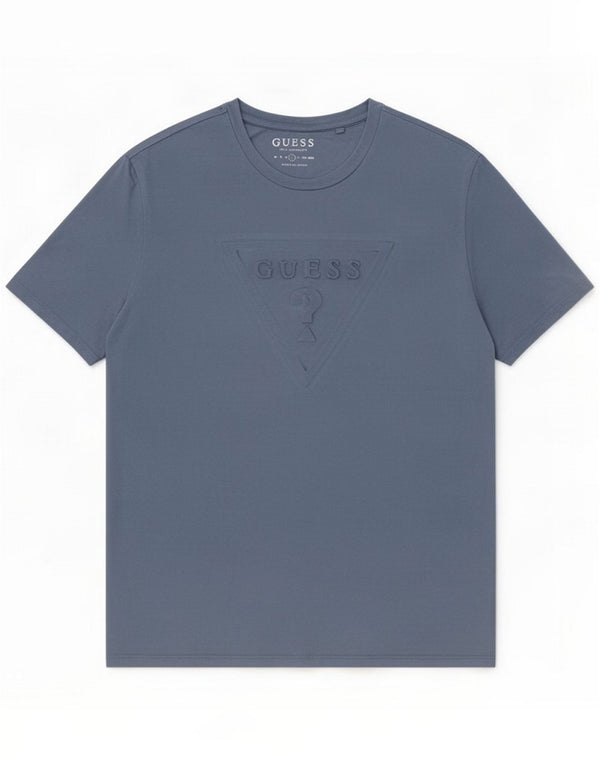 Guess Herren Grafik T-Shirt Top UK 40 Mittelblaue Baumwolle