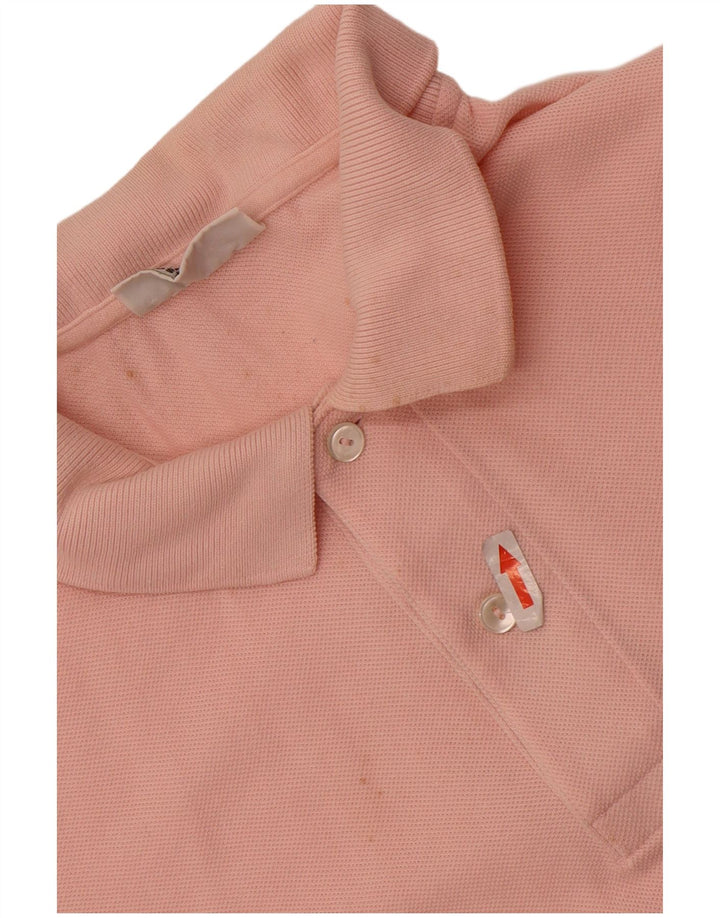 Lacoste Herren-Poloshirt, Größe 5, groß, rosa Baumwolle