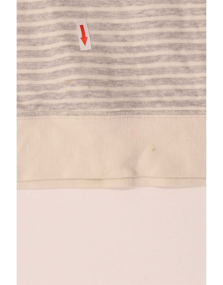 Joules Damen-Pullover mit Rollkragen, UK 12, mittelgrau, Nadelstreifen