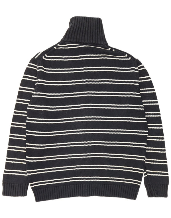 Zara Herren Strickjacke XL Marineblau gestreift