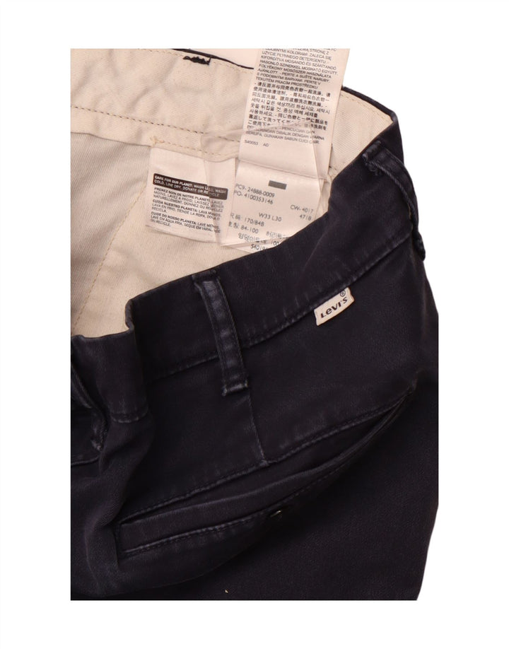 Levi's Herren-Chinohose mit schmaler Passform, W33 L30, marineblaue Baumwolle