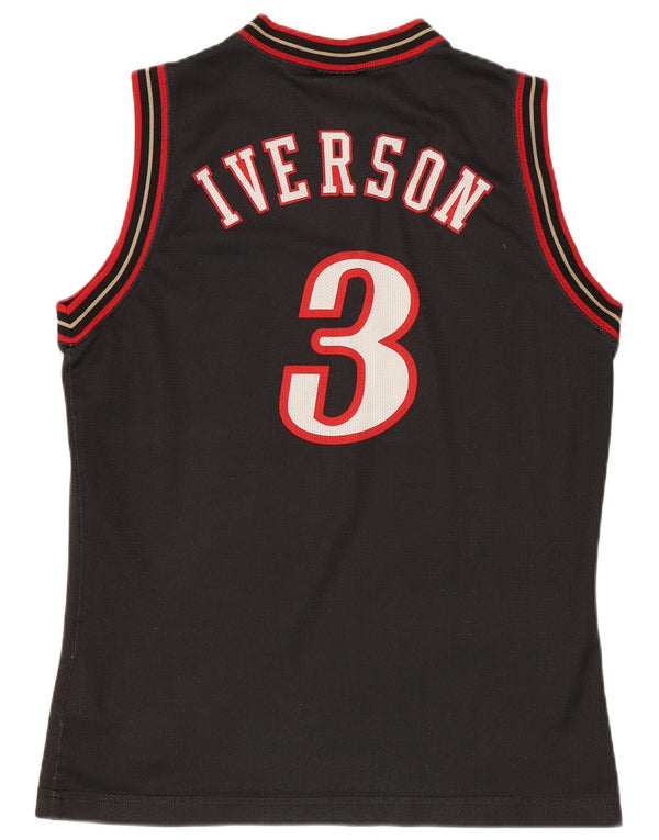 Champion Allen Iverson Philadelphia Grafik-Weste für Jungen, 11–12 Jahre, Grau