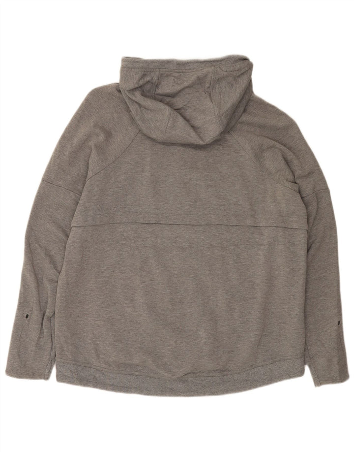 Nike Herren-Kapuzenpullover mit Reißverschluss, XL, graue Baumwolle