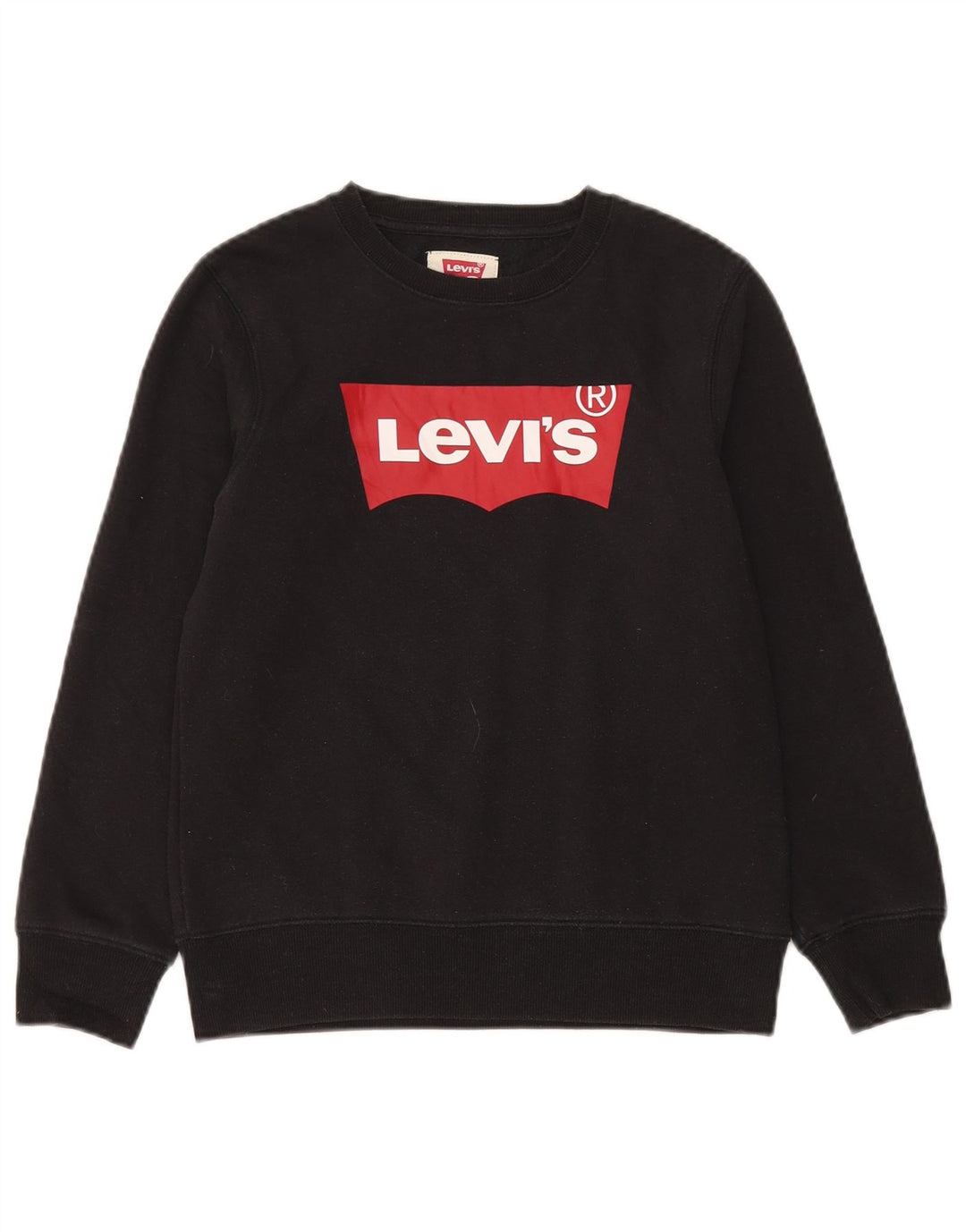 Levi's Jungen-Sweatshirt mit Grafik, 11–12 Jahre, schwarze Baumwolle