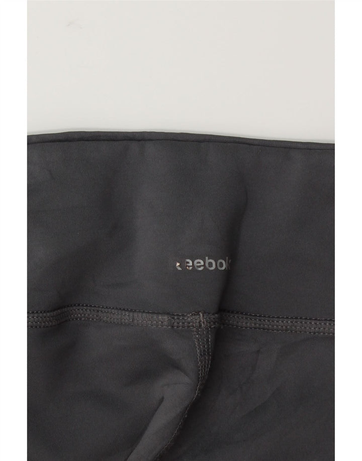 REEBOK Womens Leggings UK 8/10 Small  Grey Vintage Reebok and Second-Hand Reebok from Messina Hembry 