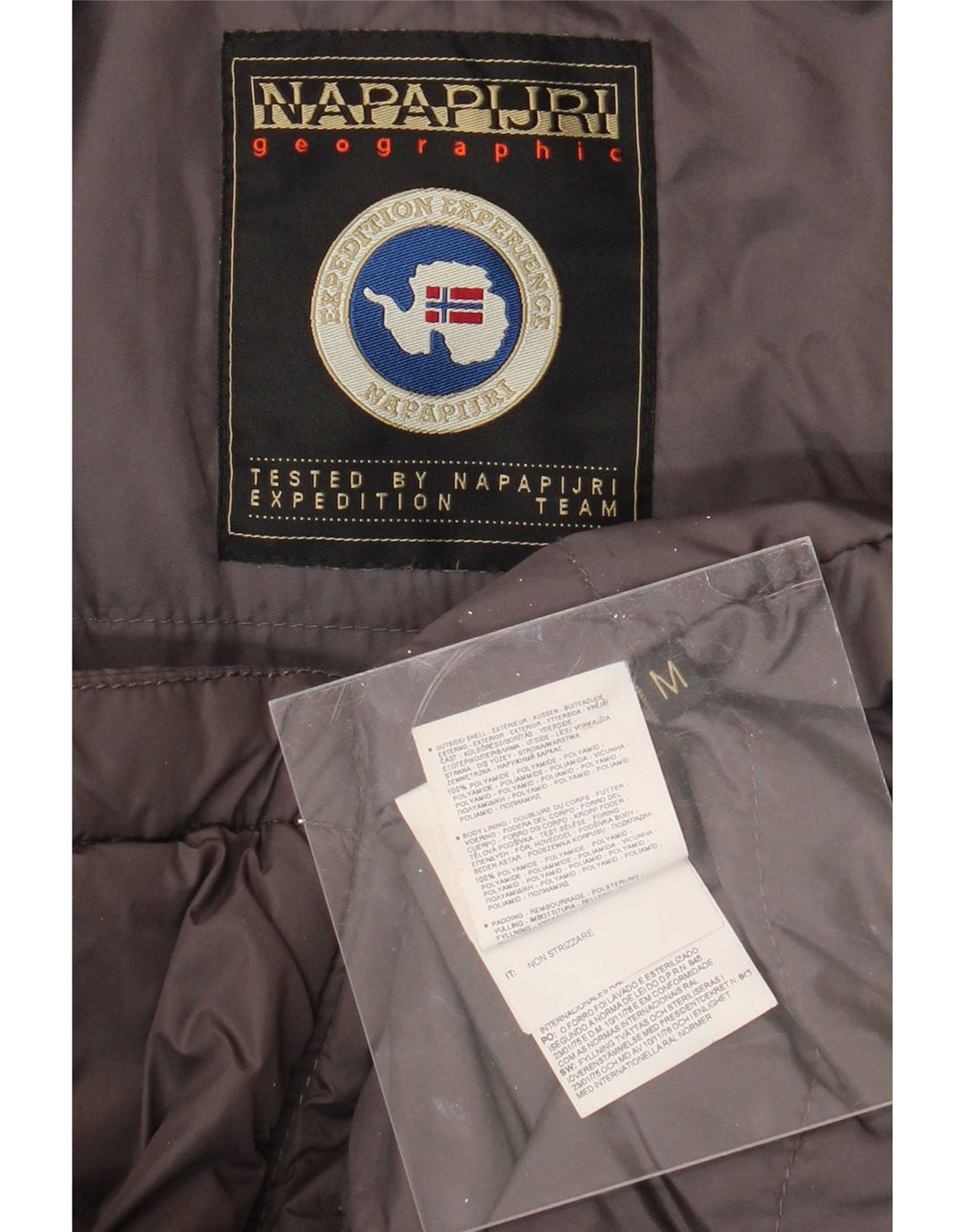 Napapijri Herren Wattierte Jacke UK 38 Mittelgraues Polyamid