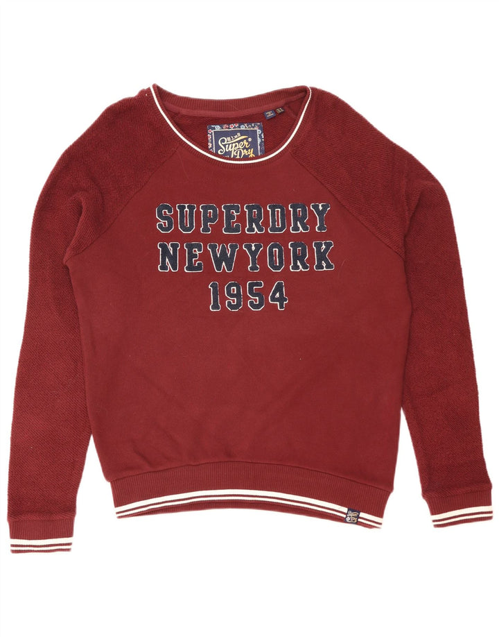 Superdry Damen-Sweatshirt mit Grafik-Übergröße, Gr. 14, Kastanienbraun