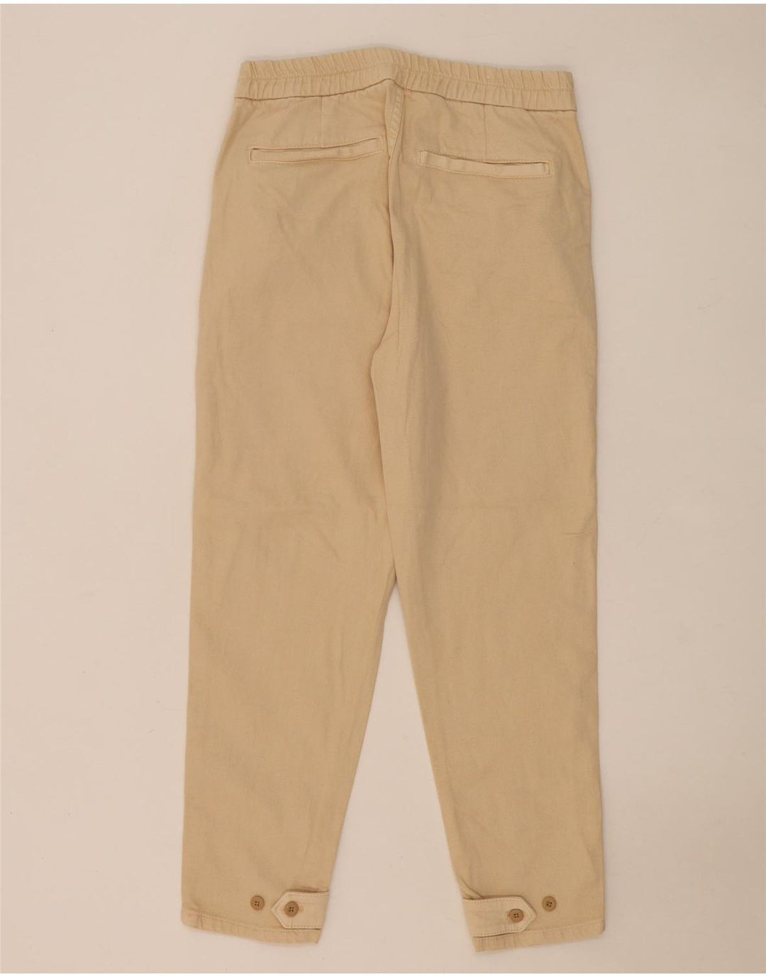 Zara Herren Tapered Chino-Hose, Größe M, W30, L28, Beige