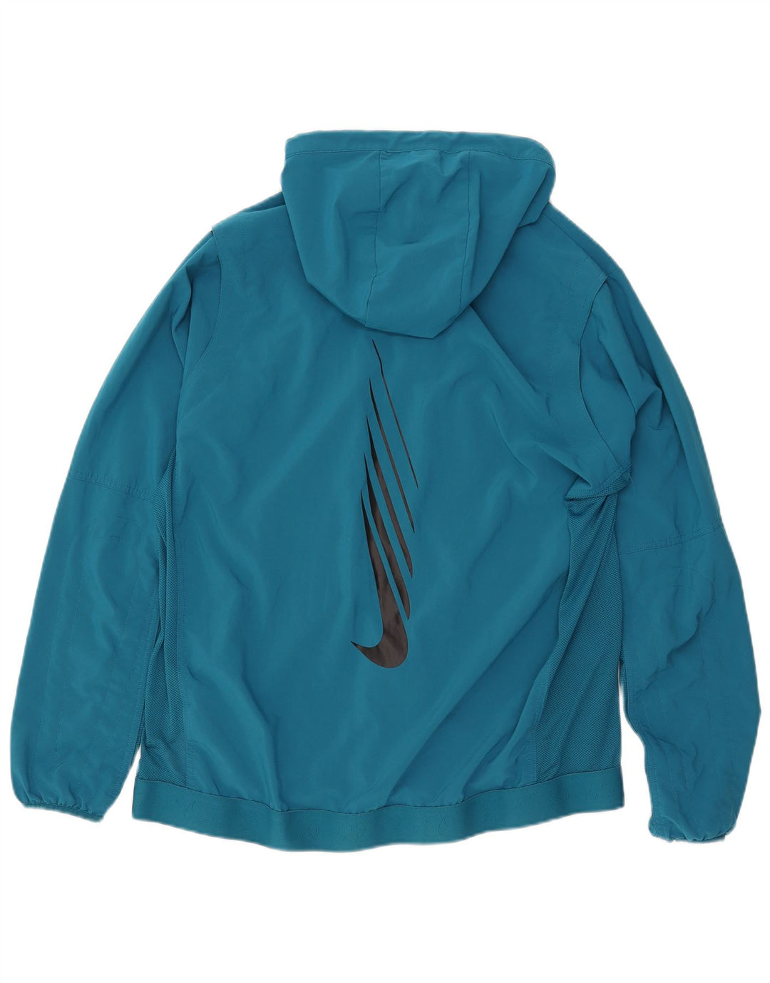 NIKE Herren Dri Fit Graphic Standard-Fit-Trainingsanzugoberteil, Mittelblau