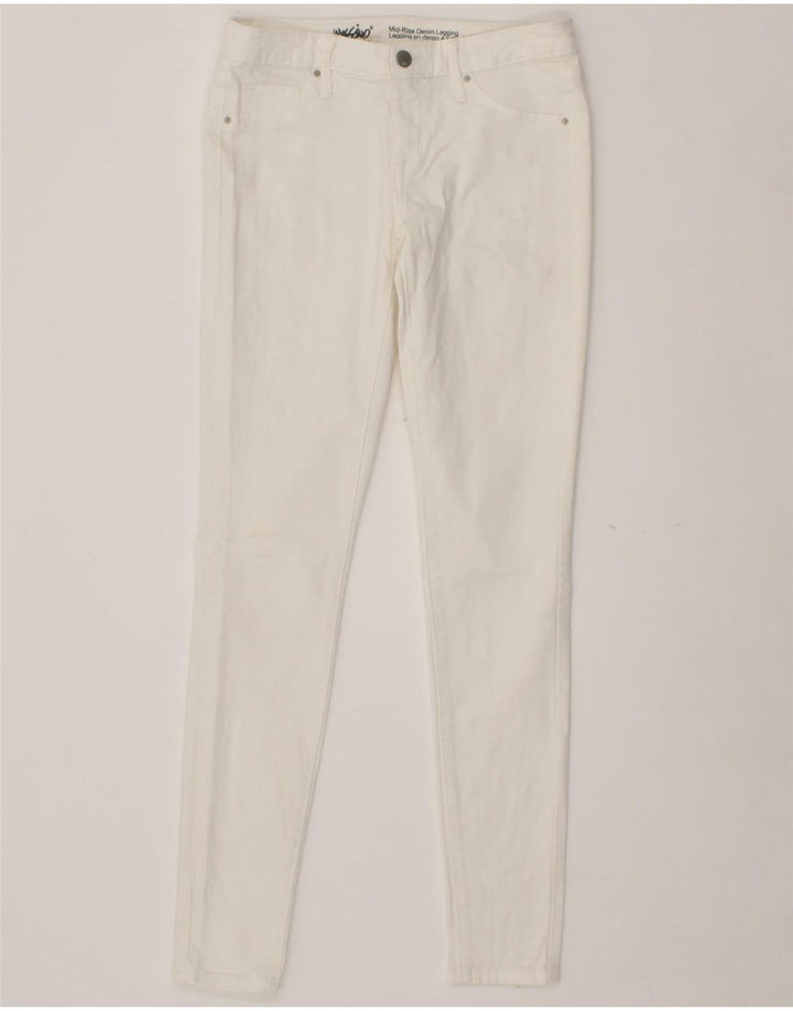MOSSIMO Womens Mid Rise Jegging Jeans US 2 XS W28 L30 White Vintage Mossimo and Second-Hand Mossimo from Messina Hembry 