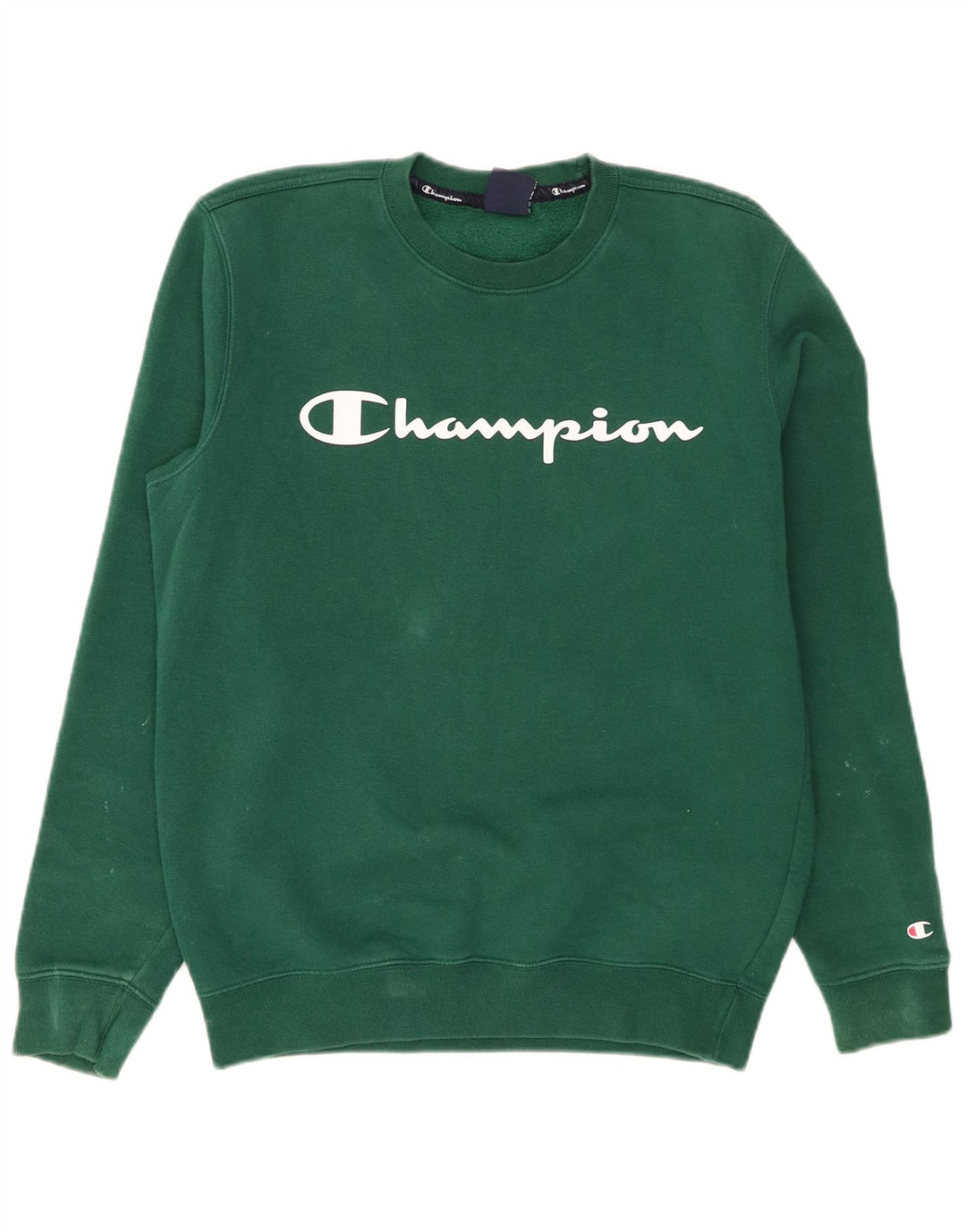 Champion Herren-Sweatshirt mit Grafik, mittelgrüne Baumwolle