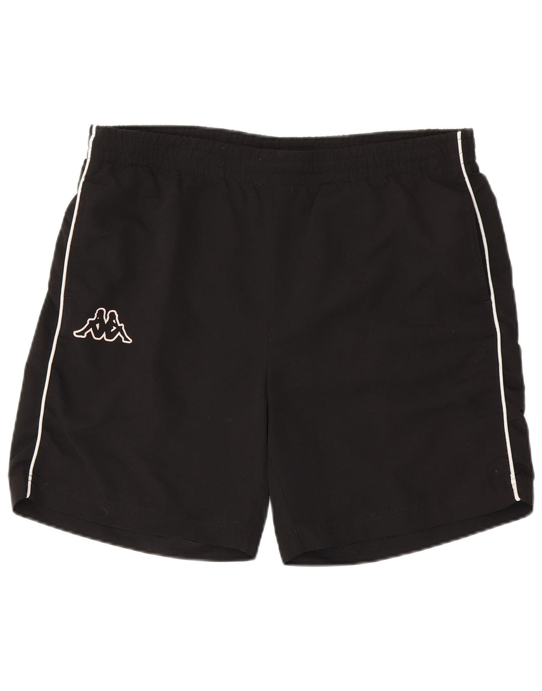 KAPPA Herren-Sportshorts, groß, aus schwarzem Polyester