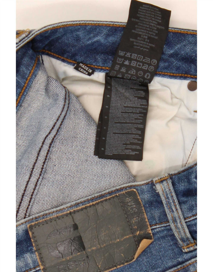 G-Star Herren Revend Straight Jeans W34 L32 Blaue Baumwolle