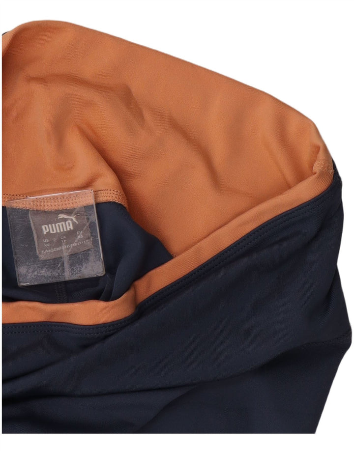 PUMA Damen Graphic Leggings UK 4 XS Marineblau