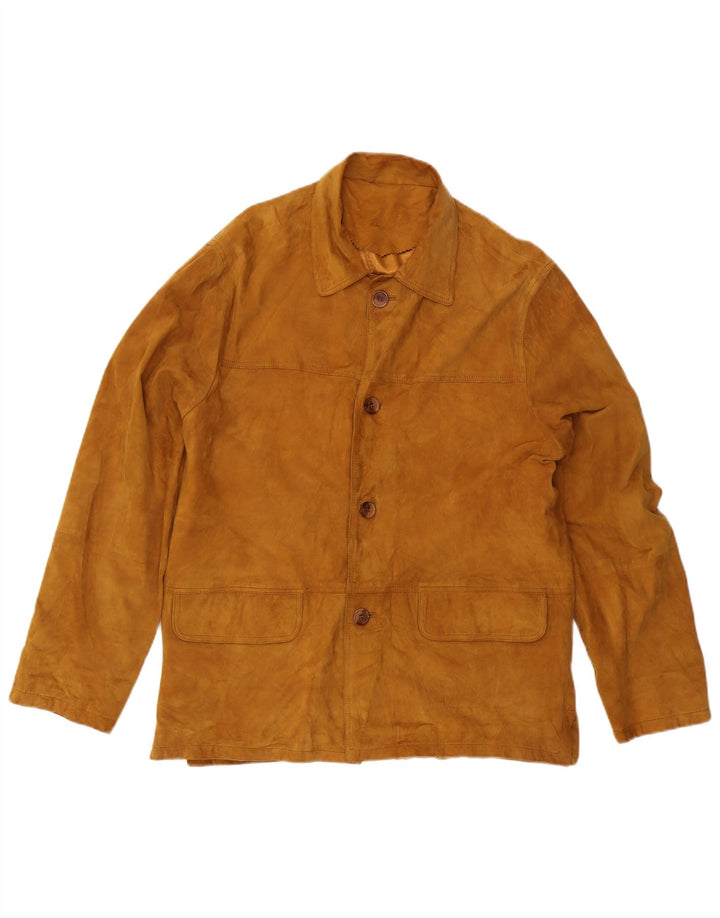 Vintage Herren Wildlederjacke IT 52 XL Beige Leder