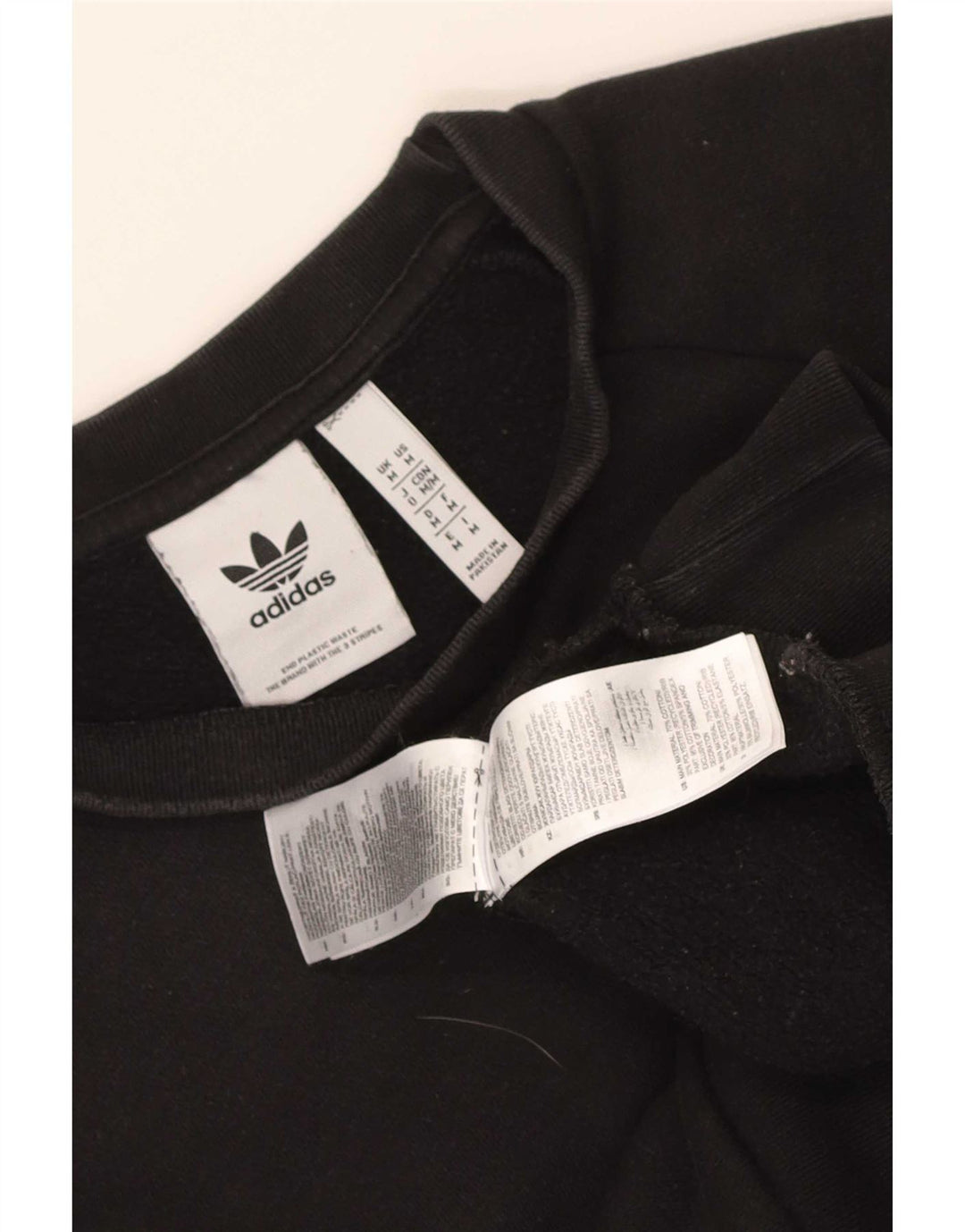 Adidas Herren Sweatshirt Pullover Medium Schwarz Baumwolle