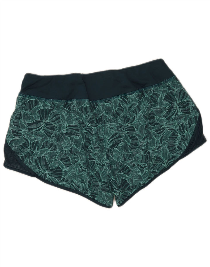 Mountain Warehouse Damen-Sportshorts mit abstraktem Muster, Gr. 14, Grün