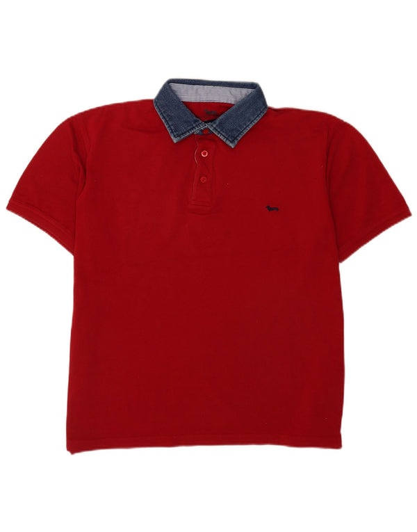 Harmont & Blaine Herren Regular Fit Rugby-Poloshirt XL aus roter Baumwolle