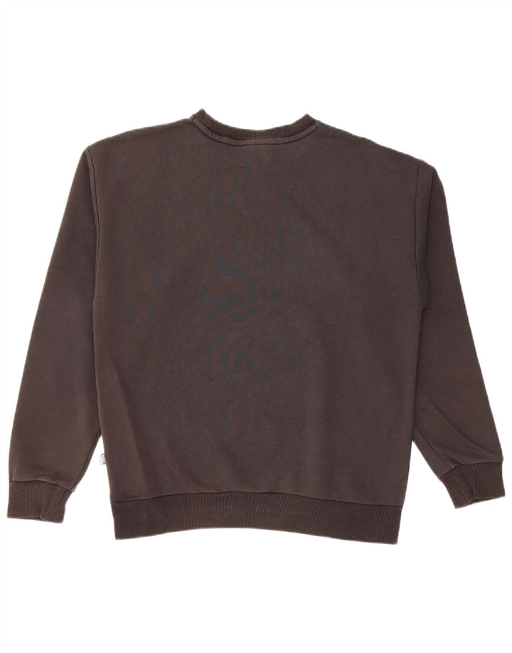 PUMA Damen Übergroßer Grafik-Sweatshirt-Pullover UK 10 Small Schwarz