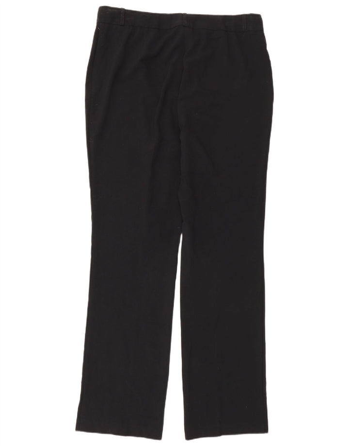 Marks & Spencer Damen gerade Anzughose UK 14 Medium W34 L34 Schwarz