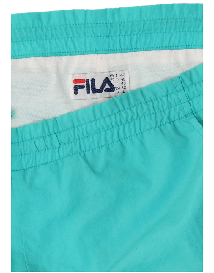 FILA Herren Trainingshose Jogger IT 48 Medium Türkis Nylon
