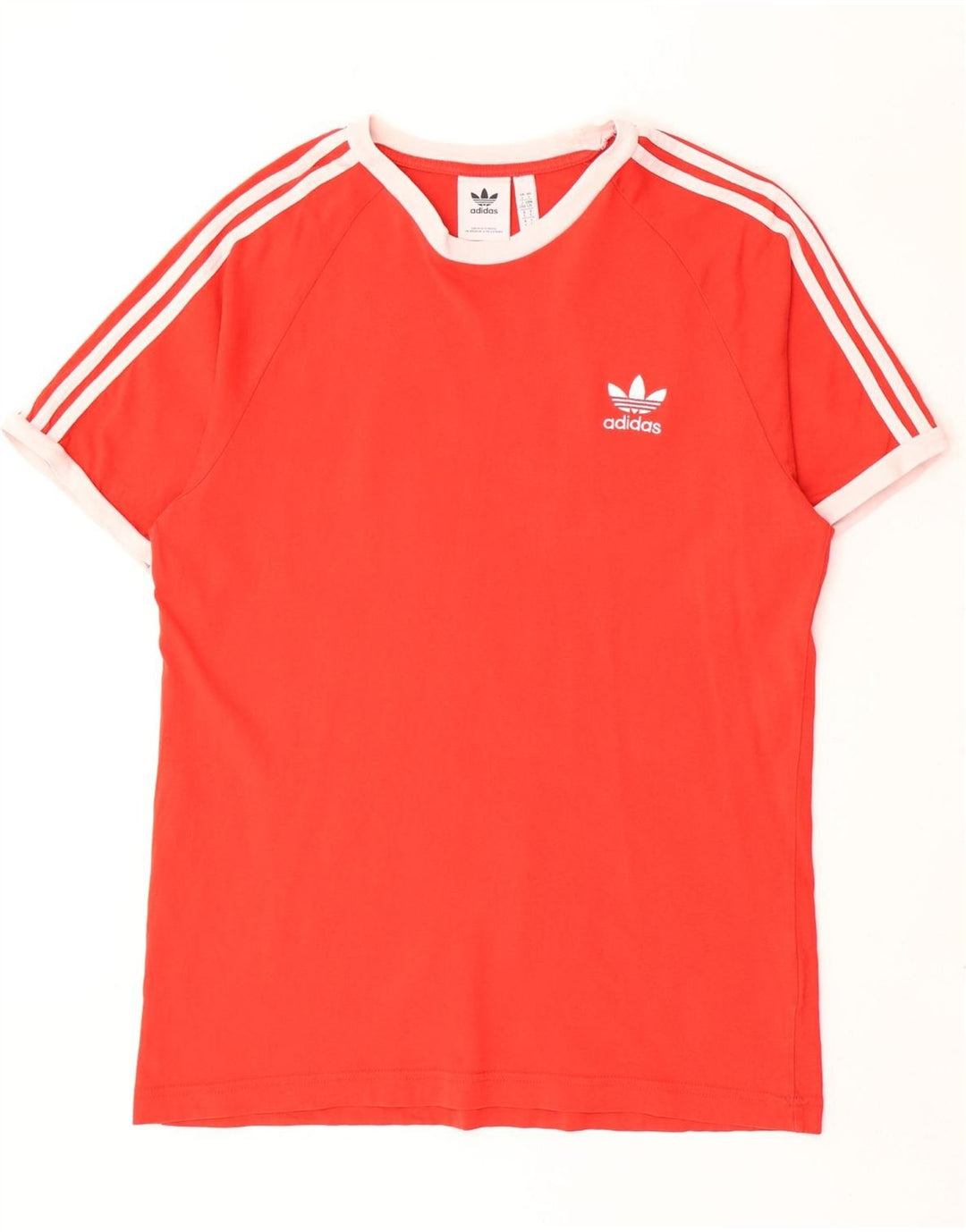 Adidas Herren T-Shirt Top Große rote Baumwolle