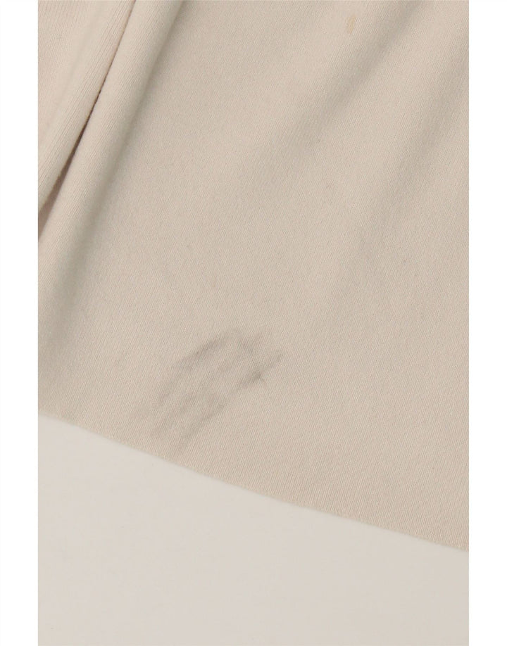 Max Mara Damen-Pullover mit Rundhalsausschnitt, Gr. 14, Mittel, gebrochenes Weiß