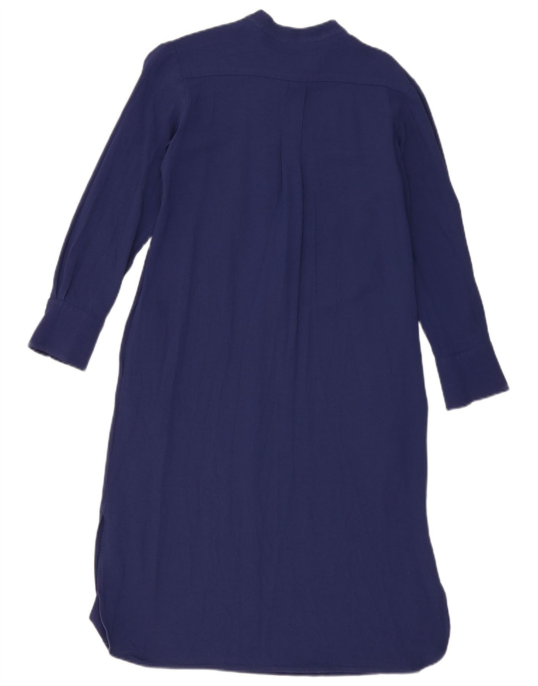 Max Mara Damen Weekend-Maxikleid mit langen Ärmeln, Gr. 14, Mittelmarineblau