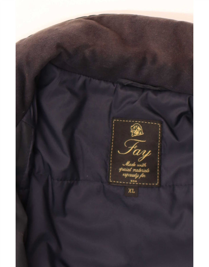 Fay Herren-Windjacke mit Kapuze, UK 42, XL, Marineblau