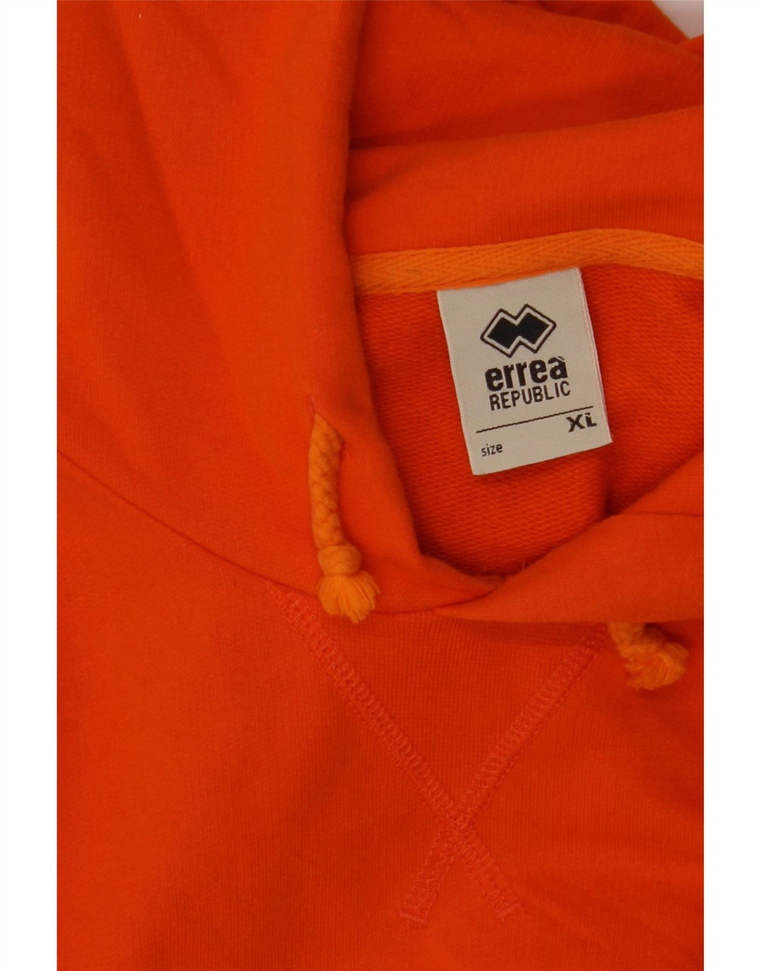 ERREA Herren-Kapuzenpullover mit Grafik, XL, Orange, Farbblock