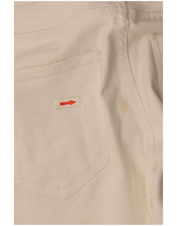 Zara Herren Distressed Slim Jeans EU 40 Medium W31 L27 Off White