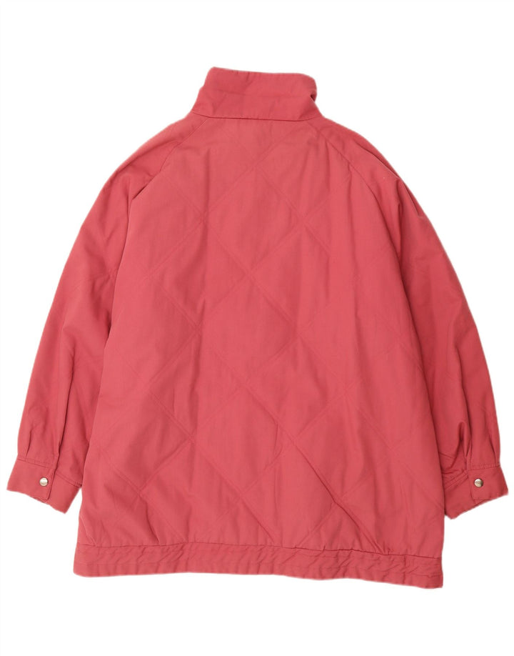 VINTAGE Damen Steppjacke UK 22 3XL Rosa Polyester
