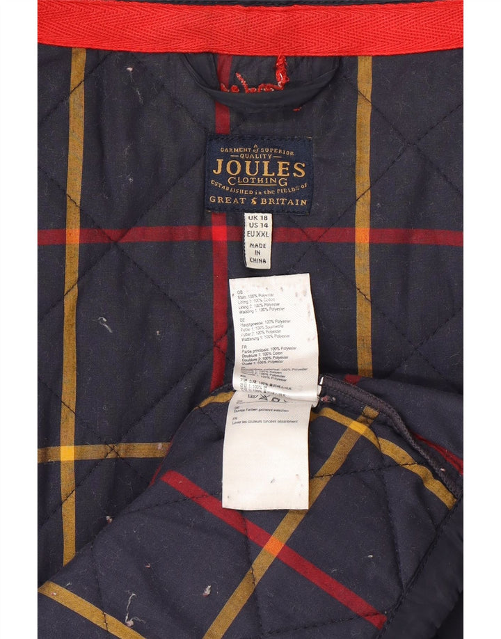 Joules Damen Steppjacke UK 18 XL Marineblau Polyester