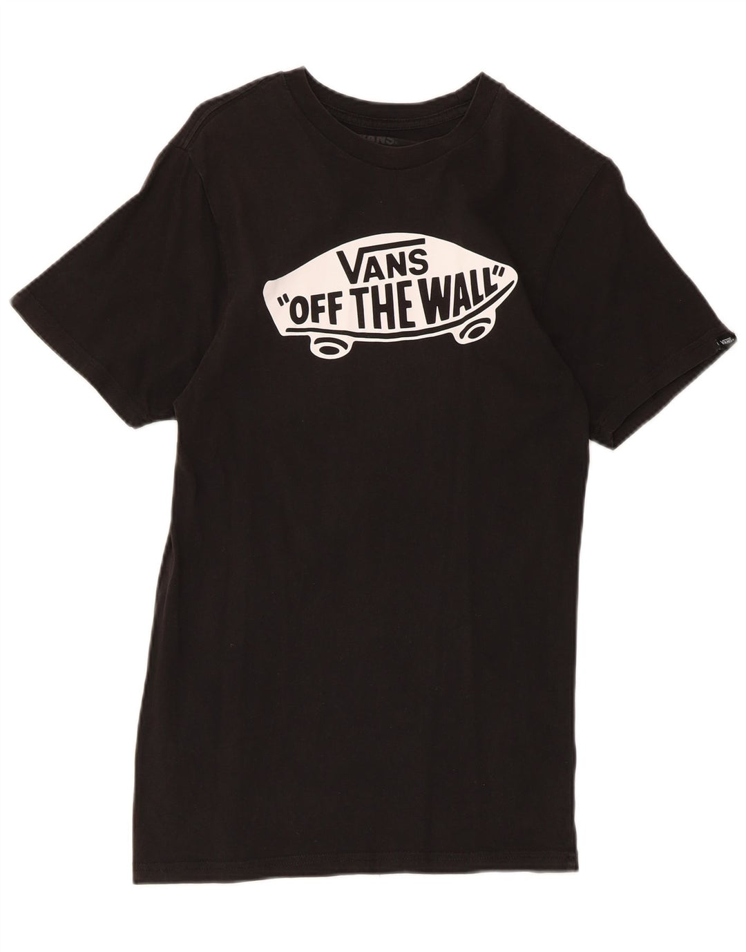 Vans Herren Slim Fit Graphic T-Shirt Top Small Schwarz Baumwolle