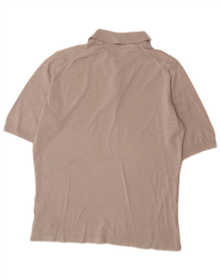 Marks & Spencer Herren-Poloshirt, Größe S, graue Baumwolle