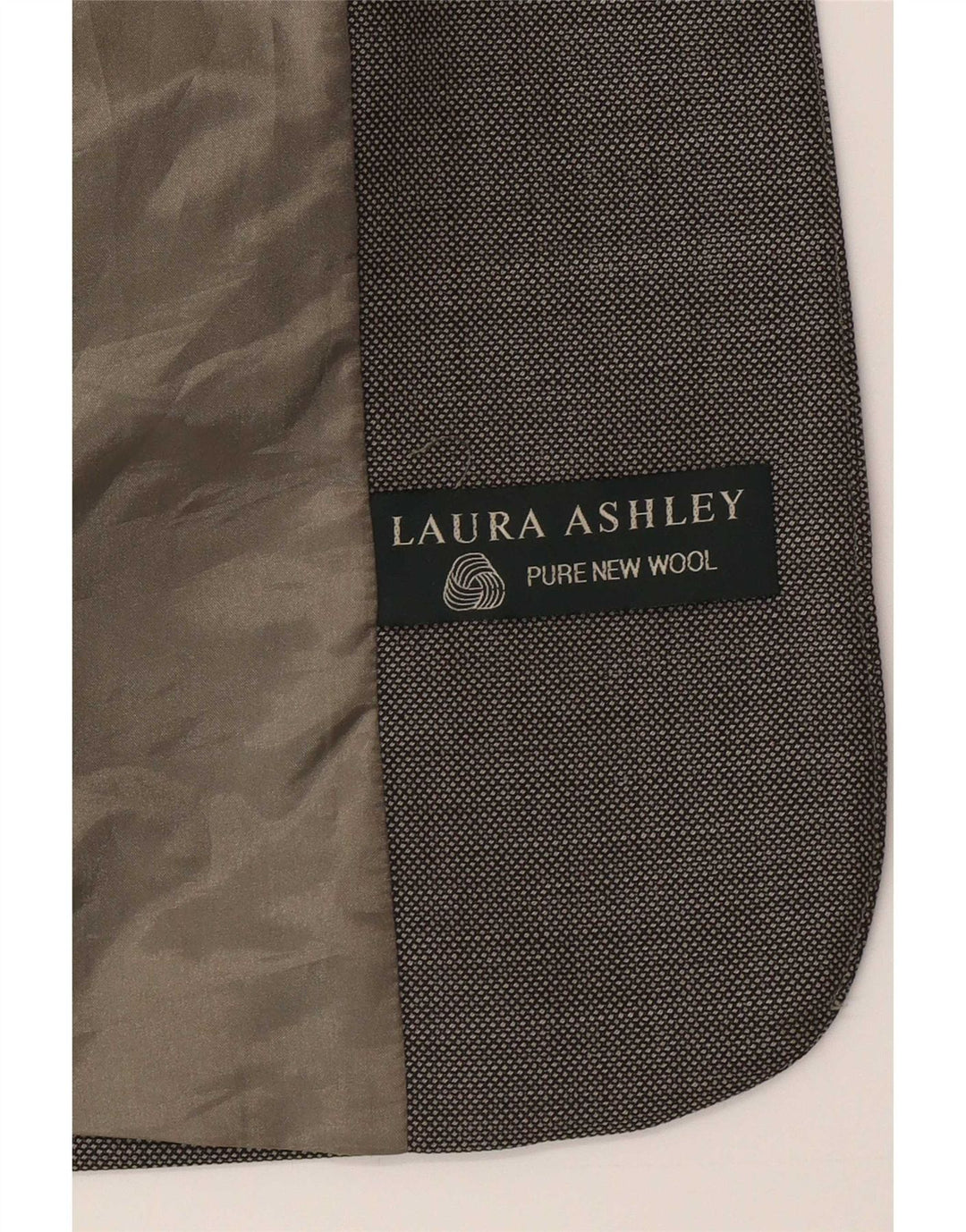 Laura Ashley Damen 1-Knopf-Blazer-Jacke, UK 8, kleine graue Wolle