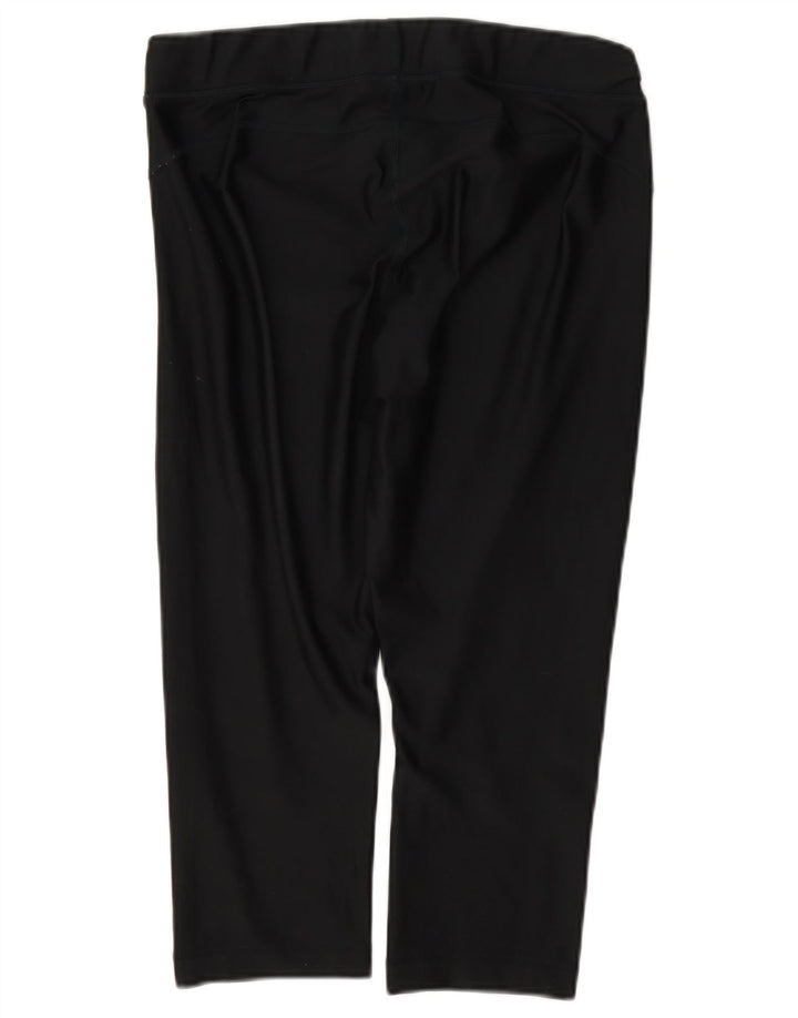 Under Armour Damen Capri-Leggings UK 16 Large Schwarz Polyester